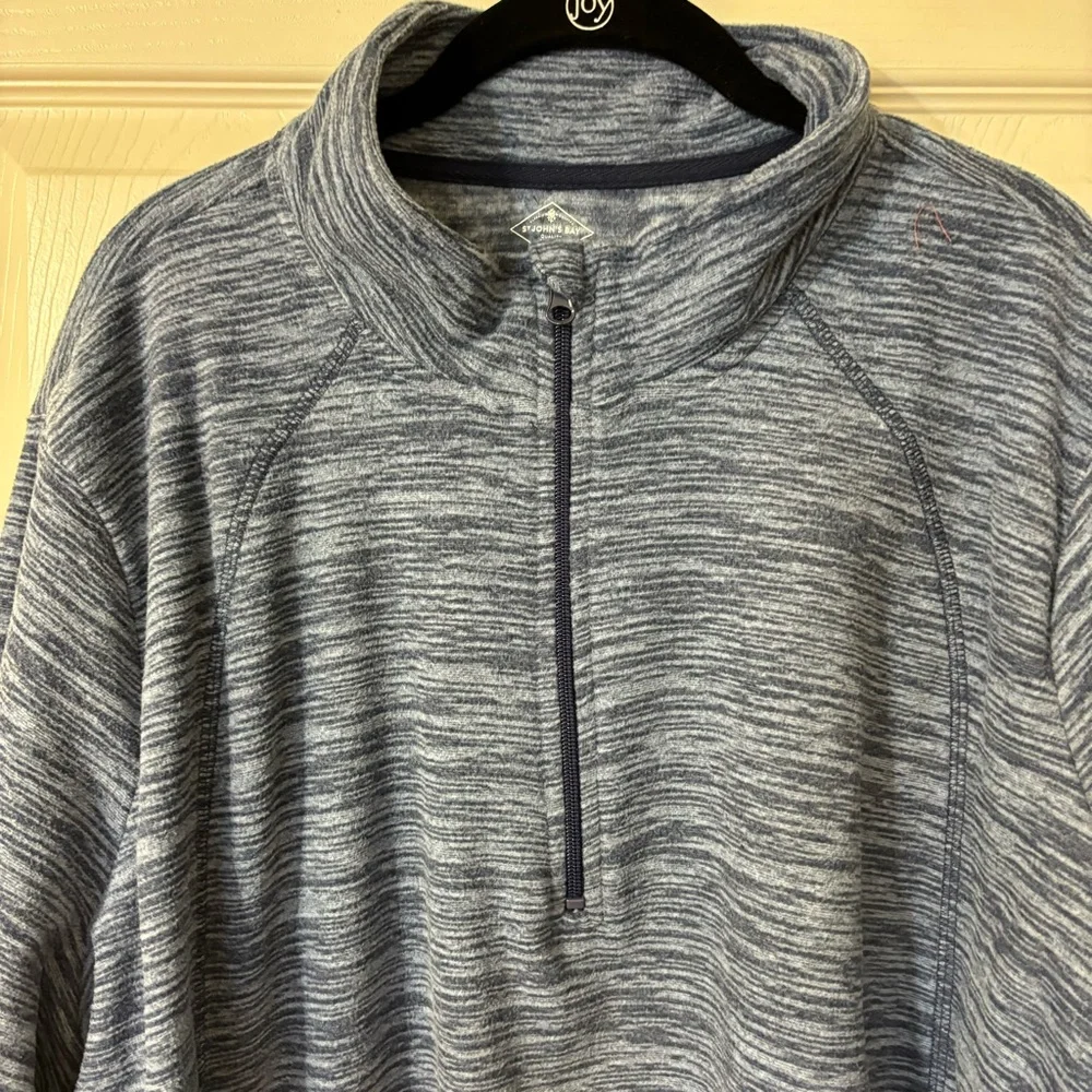 Women's St. John's Bay Active Quarter Zip Fleece Pullover w/front pockets 2X NWT